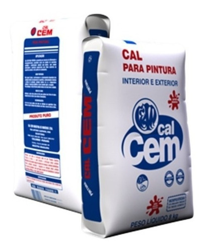 Cal Cem Blanca En Polvo Para Pintar - Bolsa X 8 Kg Rinde 16l