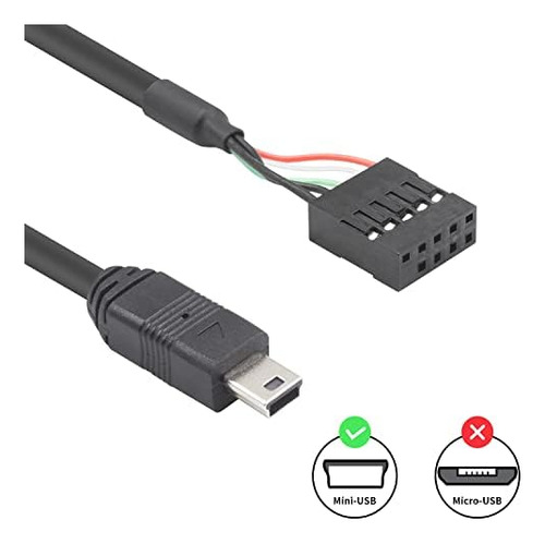 Cable Duttek Mini Usb A Placa Base, Cabezal Usb A Mini Usb,