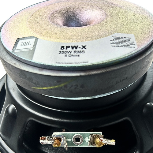 Kit 2 Alto Falante Woofer Jbl 8'' Pw-x 200w Rms 8 Ohms Preto