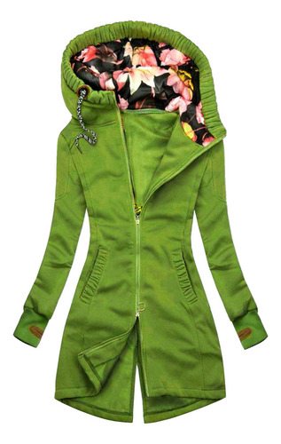 Chaqueta Con Estampado Floral De Moda Para Mujer, Sudadera C