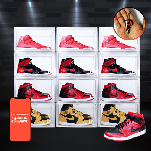 Caja Zapatos Tenis Zapatera Puerta Lateral Hall Of Fame 12pz Color Transparente