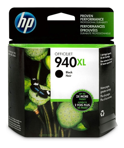 Cartucho Tinta  Hp 940xl Negro C4906al