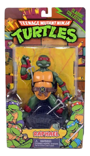Figura de acción Ninja Turtles, juguetes Playmate de los 80