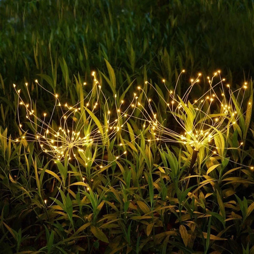 Guirnaldas De Fuegos Artificiales Con Energía Solar, Luces L
