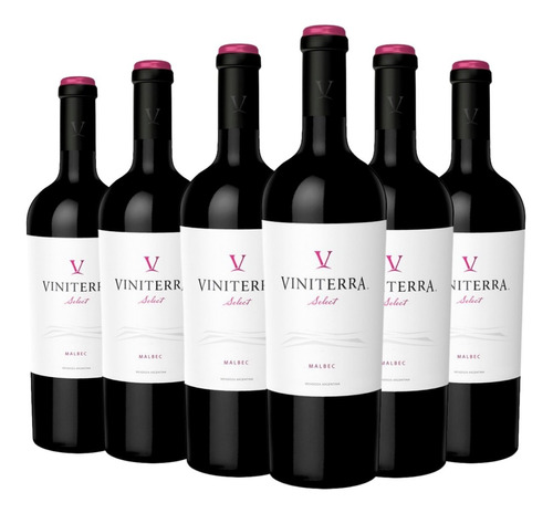 Vino Viniterra Select Malbec Caja X 6 X 750ml.