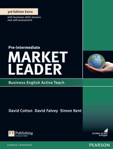 Market Leader Extra Pre-intermediate Active Teach - 3rd Ed, De Cotton, David., Vol. 1. Editorial Pearson Audio Visual, Capa Mole, Edição 3 Em Inglês, 2017