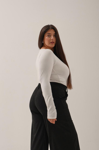 Top Manga Larga Pupera Ralna Mujer Naif