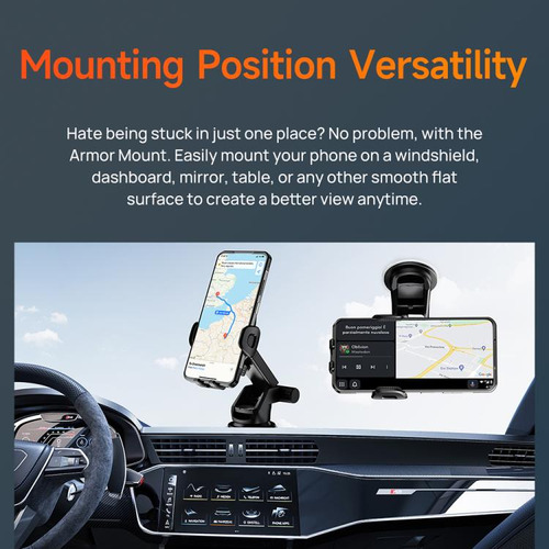 Soporte Negro Para Teléfono De Coche, Modelo Estándar Uan03