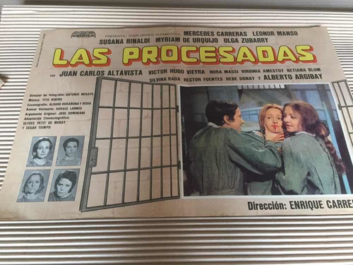 Poster Las Procesadas N° 5- Manso Rinaldi De E. Carreras