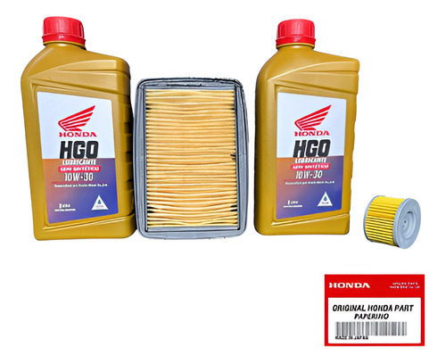 Kit Service Orig Honda Cb250 Semi-sintéti + Filtros Paperino