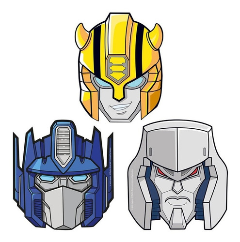 Mascaras Antifaz Para Fiesta Motivo Transformers Autobots