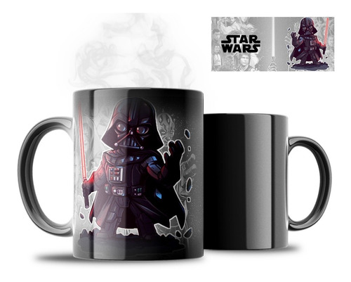 Tazón Taza Mágica Personalizada Star Wars Animado (diseños)