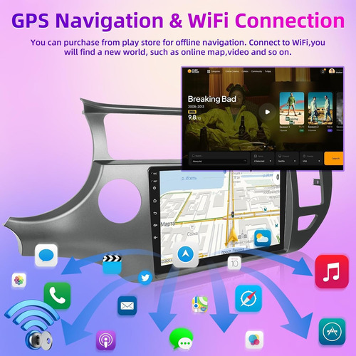 Radio Carplay Android+bisel Para Kia Rio 3 4 5+cámara+arnés