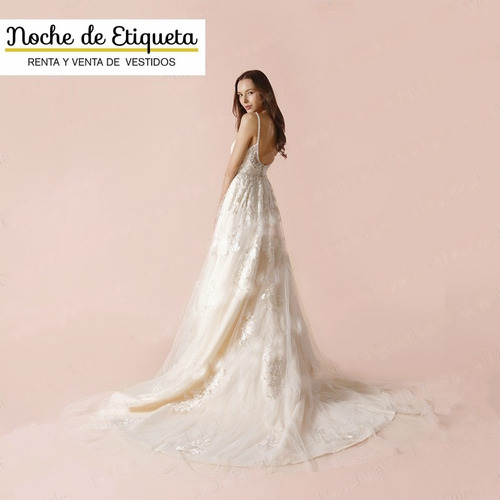 Vestido De Novia Corte Recto Tirantes Escote Corazón