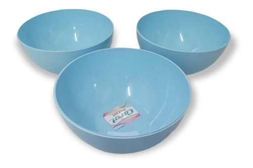 Set X 3 Bowls Plasticos 14 X 6cm Carol