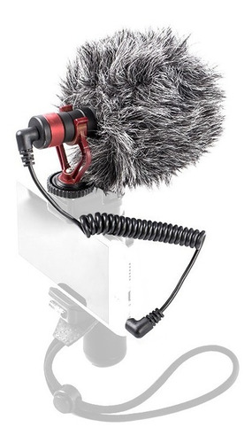 Imagem 1 de 6 de Microfone P/ Câmera Celular Vídeo Mic Shotgun 600 Soundvoice