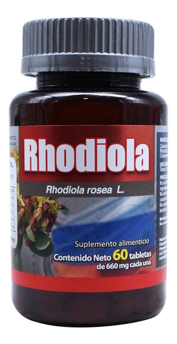 Rhodiola Rosea C/60 Tabletas 660 Mg Pharmadan Sabor Tabletas