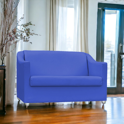 Namoradeira Decorativa Para Sala De Estar Corino Cor Azul-royal