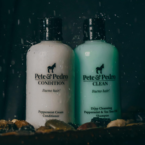 Pete & Pedro Clean & Condition Set, Kit De Shampoo Com Óleo