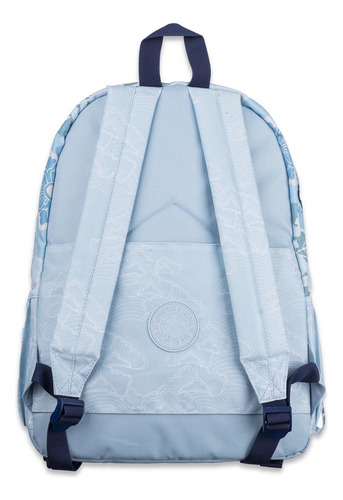 Mochila Espalda Escolar 16 Pulgadas Lifestyle Diseño Talbot Celeste Celeste Aves