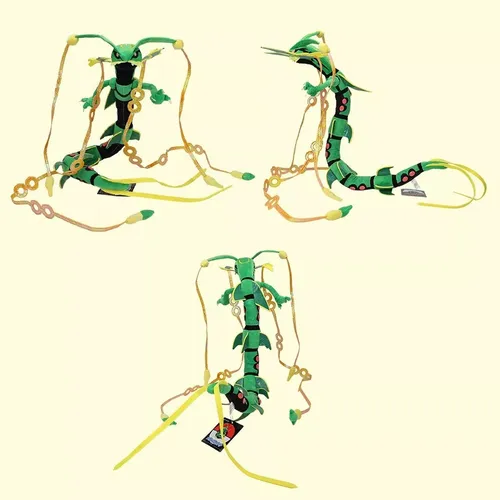 Novo Shiny Mega Rayquaza Peluche Mueca Juguete Navidad