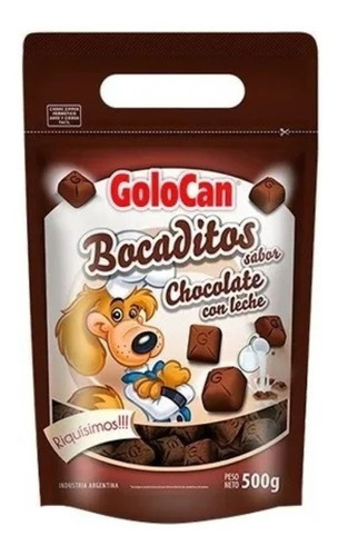 Bocaditos Para Perro Golocan Chocolate Con Leche 500gr