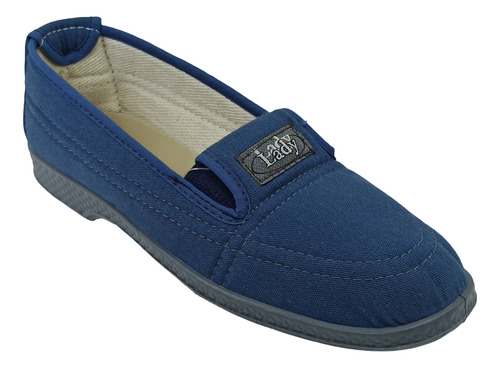 Zapatilla Pancha Lady Señora Lona Frescas Comodas Elastico