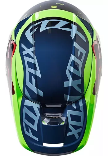 Casco Fox V1 Venz Motocross Trail Enduro Atv Cuatrimoto Mx Color Azul  Tamaño Del Casco M 57-58cm