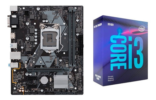 Combo Actualización Intel I3 9100f Asus H310m-e Prime Logg Color Negro/plata