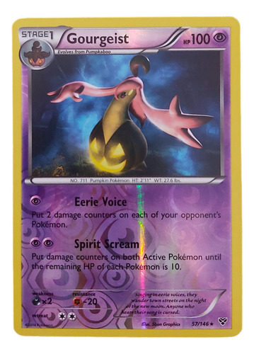 Gourgeist Reverse 57/146 Carta Pokemon