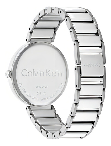 Reloj Calvin Klein Minimalistic T Bar P/mujer Acero Inox Plateado