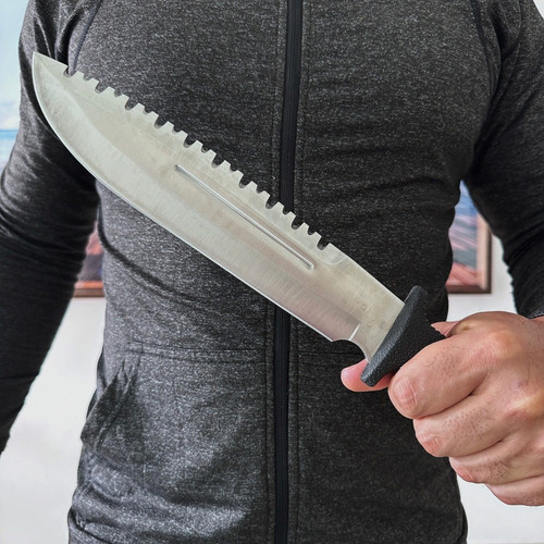 Facão Esportivo Militar Rambo Caça Pesca Resistente