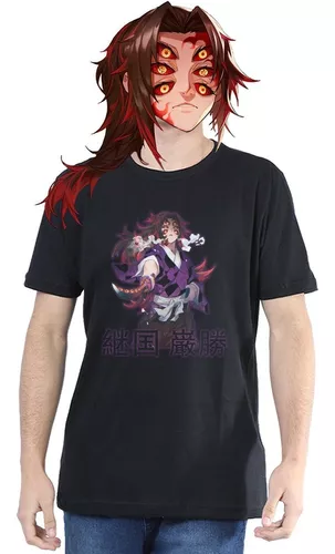 Camiseta Kimetsu No Yaiba Kokushibo Lua Superior 100%algodão