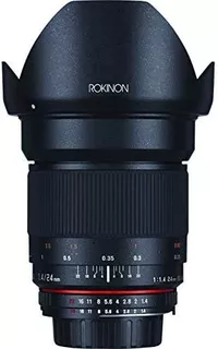 Lente Para Cámara Rokinon Rk24maf-n 24mm Para Nikon -negro