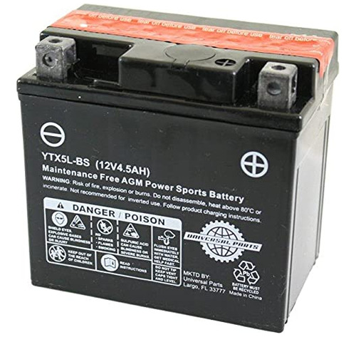 12 v 4,5 ah Bateria Ytx5l-bs