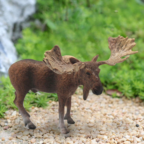 Estatuilla De Animal, Estatuilla De Alce Para Niños,