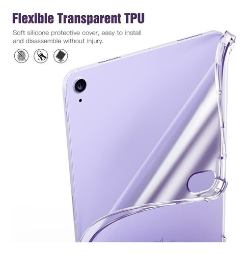 Imagen 2 de 6 de Funda Tpu Antishock Reforzada Para iPad Air 5 10.9