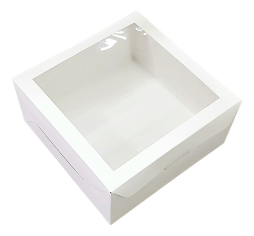 Caja Para Desayuno Blanca C/visor X 50 .u. ( 22 X 22 X 10 ) 