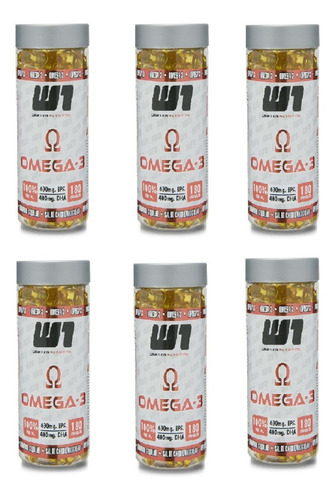 Omega3 Pack 6x180 (1080caps) Winkler Nutrition  Envío Gratis