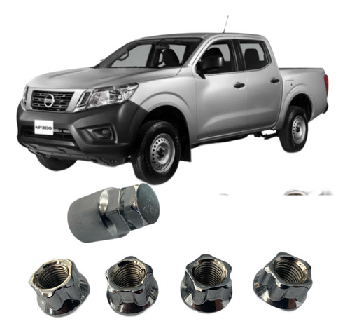 Birlos De Seguridad Nissan Np300 2000-2021 Acero Solido