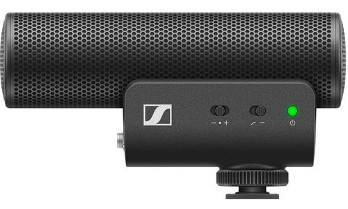 Kit móvel Sennheiser Microfono Small Shotgun Mke400, cor preta