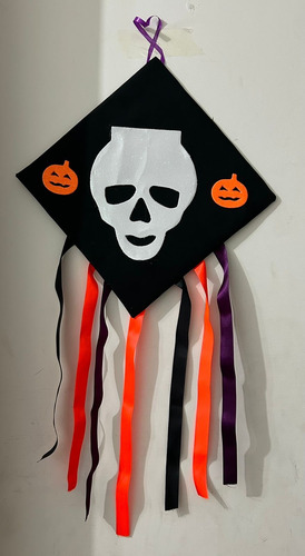 Decoração Halloween Pipa Caveira Enfeite Halloween