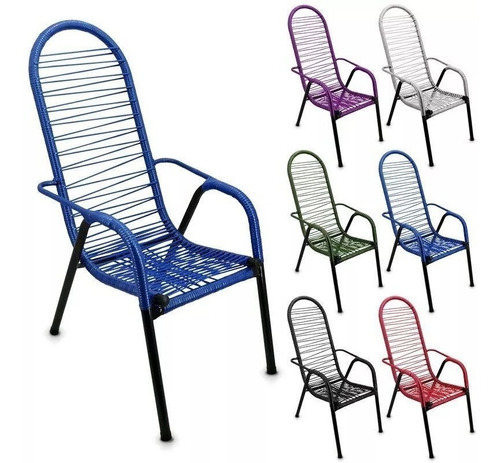 Cadeira De Varanda De Área Cadeiras De Fio Colorido Marron