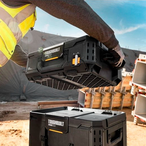 Caixa De Ferramentas Grande Toughbuilt Empilhável Reforçada