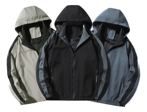 Abrigos Chaquetas Con Capucha Informal Chamarra Invierno