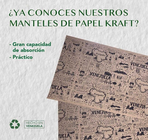 Manteles De Papel Kraft Por Paquete 