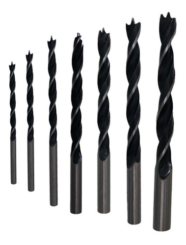 Imagen 2 de 4 de Juego Mechas 3 A 10 Mm Acero Rapido Metal Madera 8 Pzs