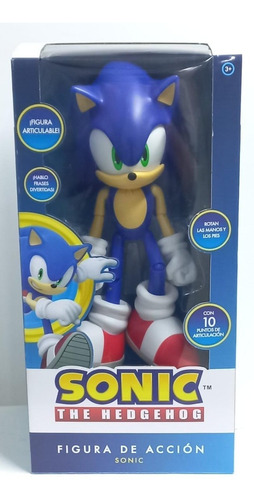 Muñeco Sonic The Hedgehog Articulable 30cm Frases Marc/missi