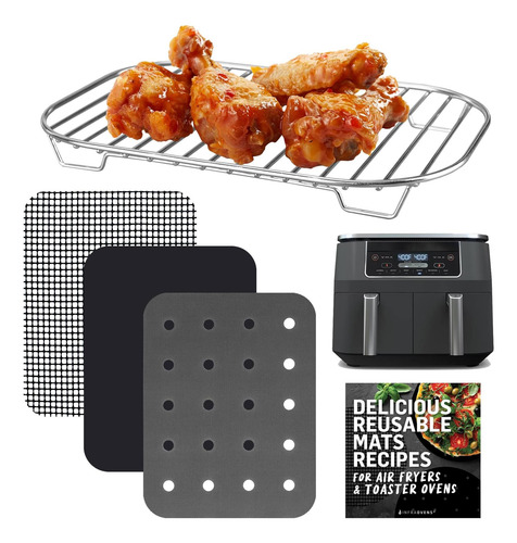 Accesorios Para Ninja Air Fryer 2 Basket 8 Qt Dz201 Y 10 Qt