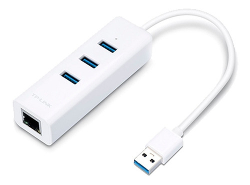 Adaptador Usb A Rj45 Ethernet Giga Tp-link Ue330 Hub 3 Usb